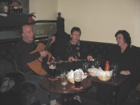 With Tríona & Maighread at their brother Éamonn's Memorial Traditional Music Festival in St Olaf's GAA Club, Sandyford, Dublin, October 2005